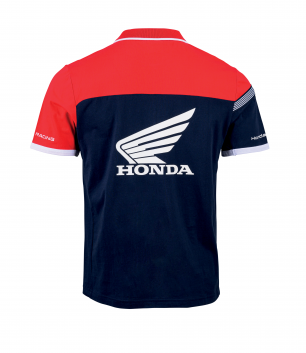 Polo Racing Zippé Bleu et Rouge